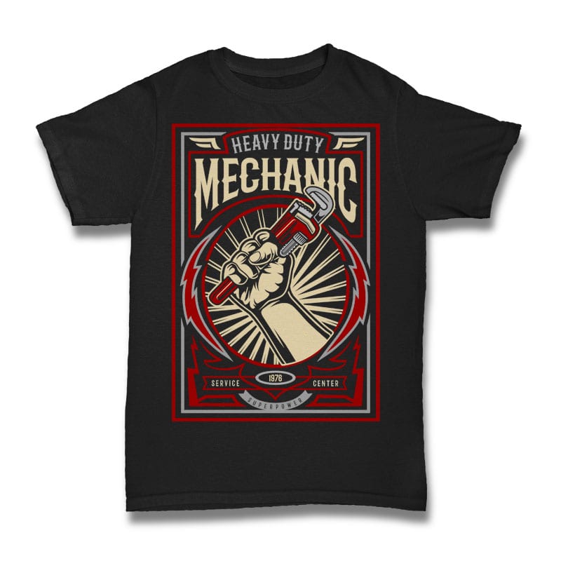 Mechanic tshirt designs for merch by amazon