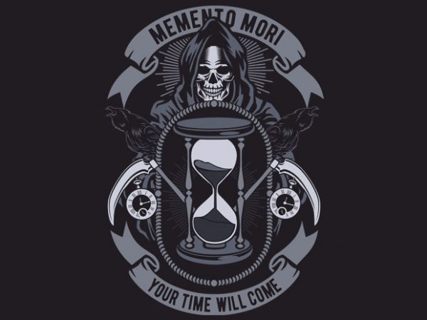 Memento mori vector t-shirt design for commercial use Memento mori vector t-shirt design for commercial use