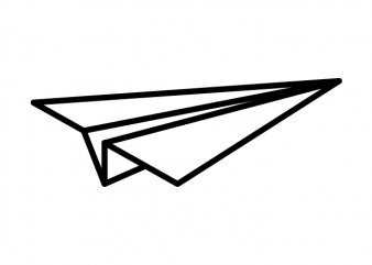 Minimal paper airplane tattoo vector t shirt design