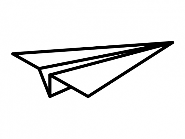 Minimal paper airplane tattoo vector t shirt design