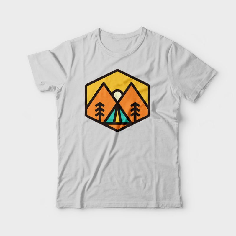 Camp Sunset vector t shirt design