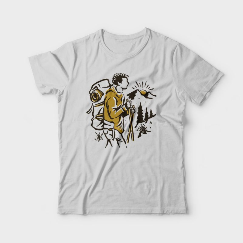 Hiker buy tshirt design