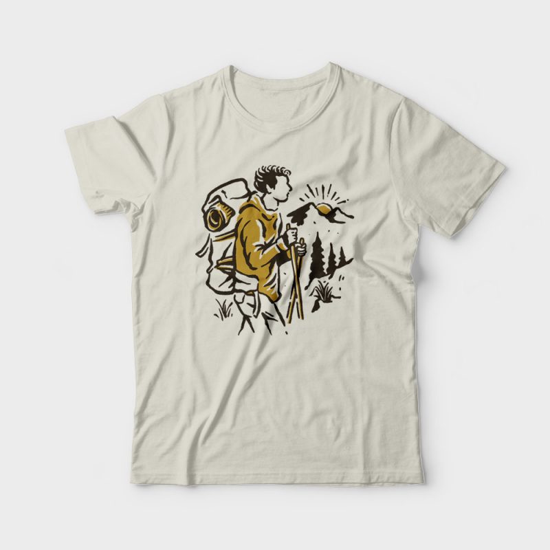 Hiker buy tshirt design