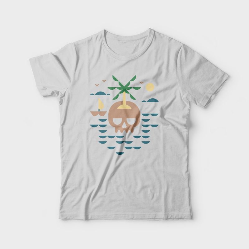 Skull Island vector shirt designs