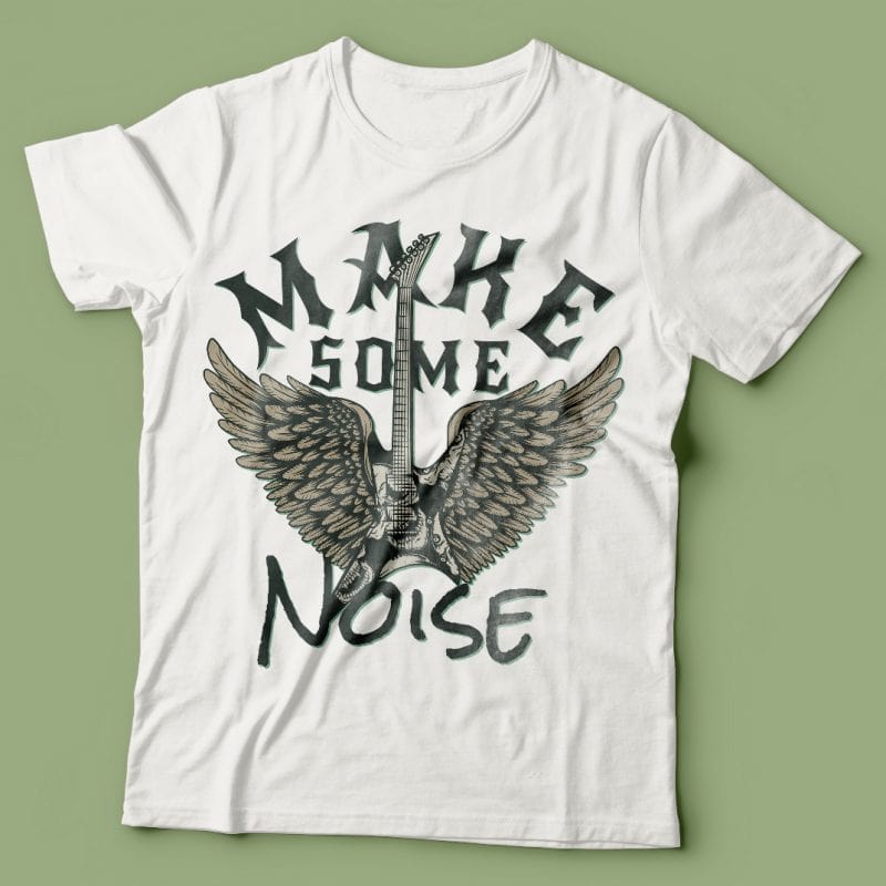 Make some noise. Vector T-Shirt Design t shirt design png