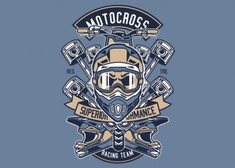 Motocross Racing Team t shirt design for purchase