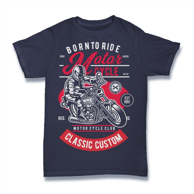 Motorcycle Rider vector t shirt design