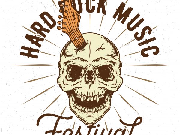 Hard rock music festival. vector t-shirt design