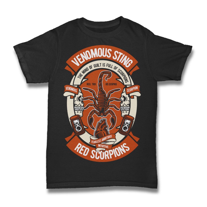 Scorpion vector t shirt design