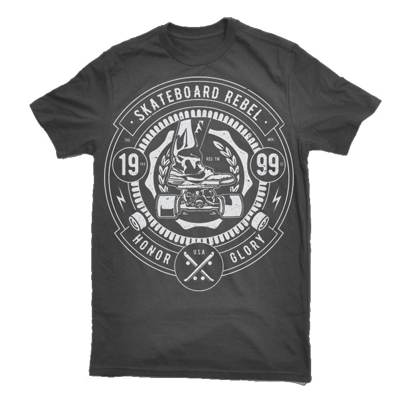 Skateboard Rebel Vector t-shirt design tshirt design for sale