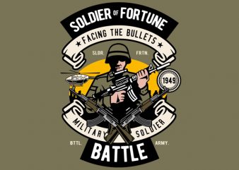 Soldier vector t shirt design artwork