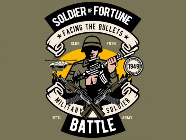 Soldier vector t shirt design artwork