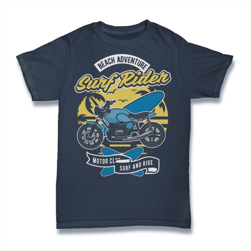 Surf Rider vector t shirt design