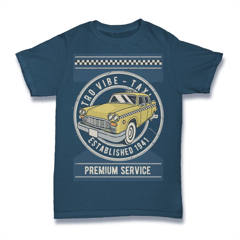 Taxi vector shirt designs
