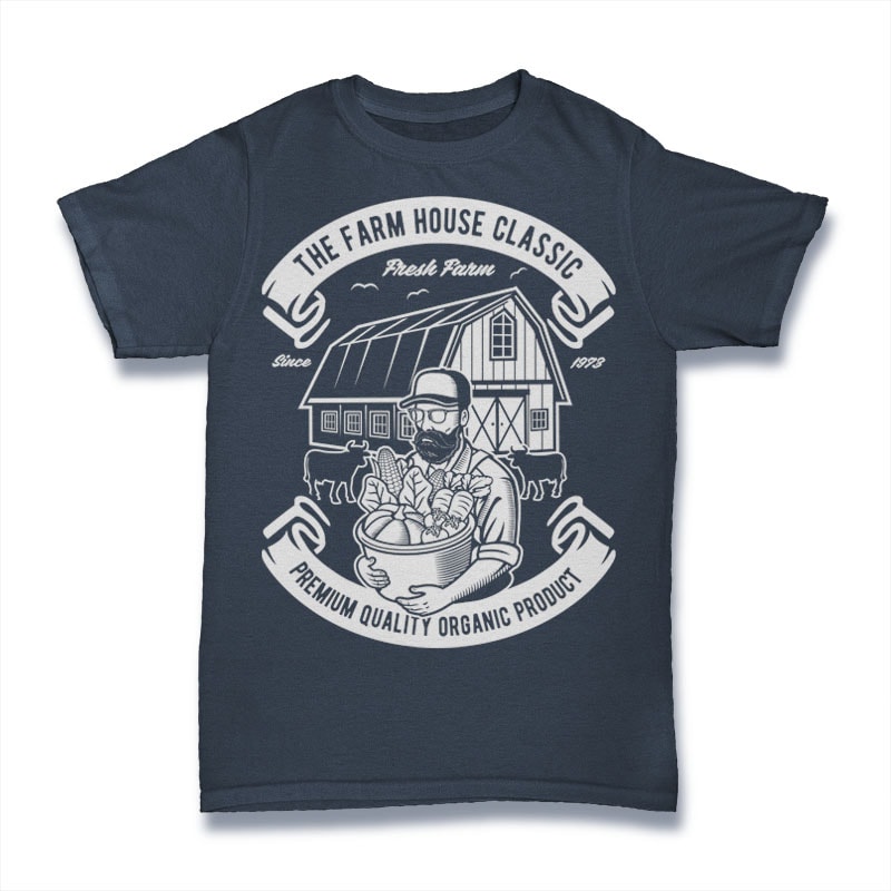 The Farm House Classic vector t shirt design