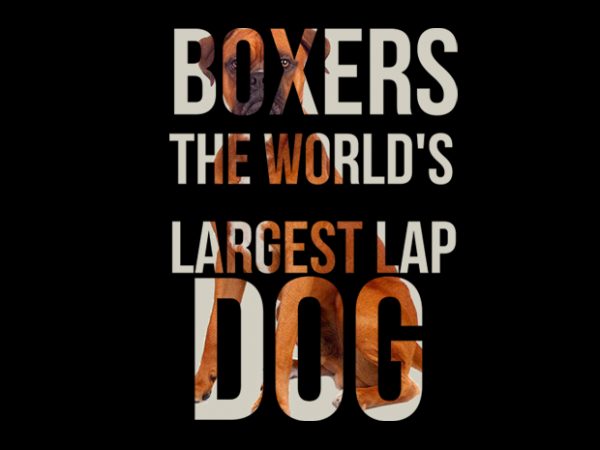 Boxer dog typo buy t shirt design for commercial use