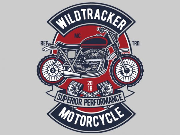 Wild tracker vector t-shirt design for commercial use