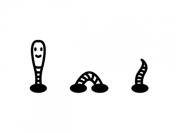 Worm minimal tattoo shirt design Worm minimal tattoo shirt design