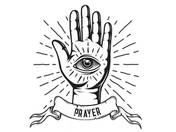 Pray vector t-shirt