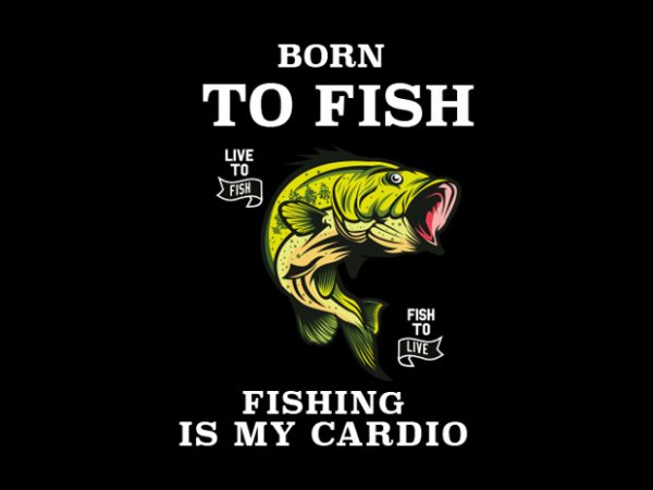 Fish or die t-shirt design