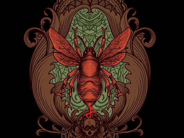 Bee tshirt design