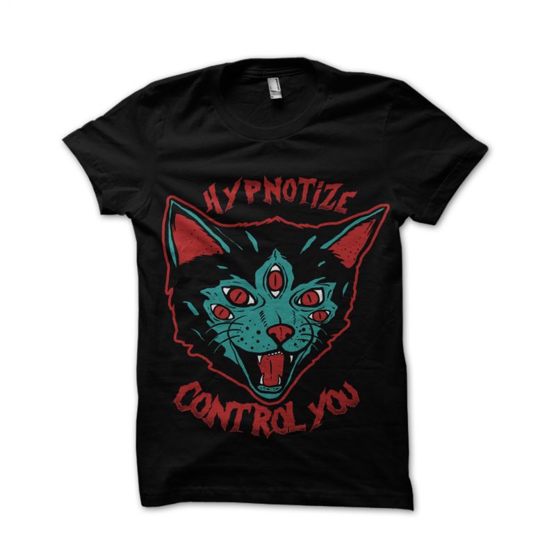 Cat Hypnotize t shirt designs for merch teespring and printful