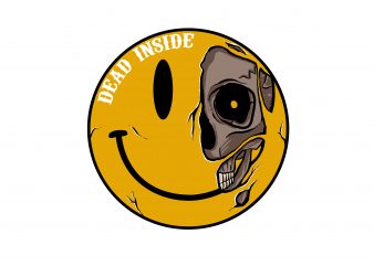 Dead inside shirt design png