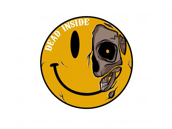 Dead inside shirt design png