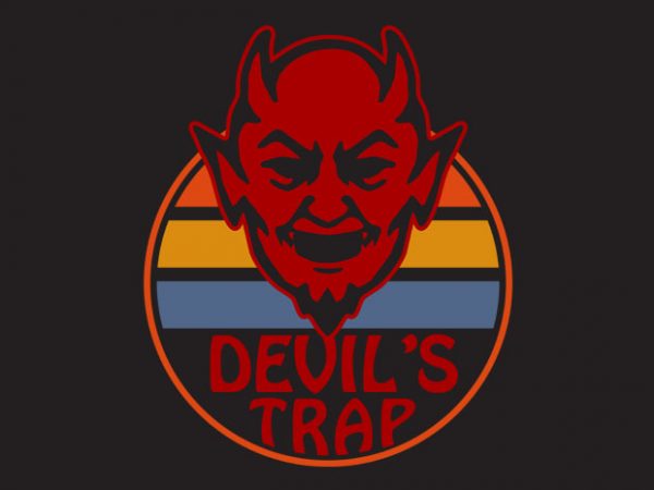 Devils trap vector t shirt design artwork