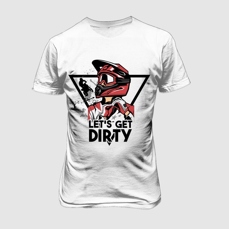 Dirt Bike t shirt designs for printful