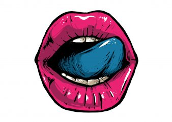 lips buy t shirt design for commercial use