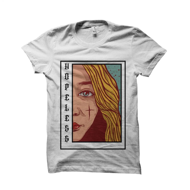 Hopeless t shirt design for download