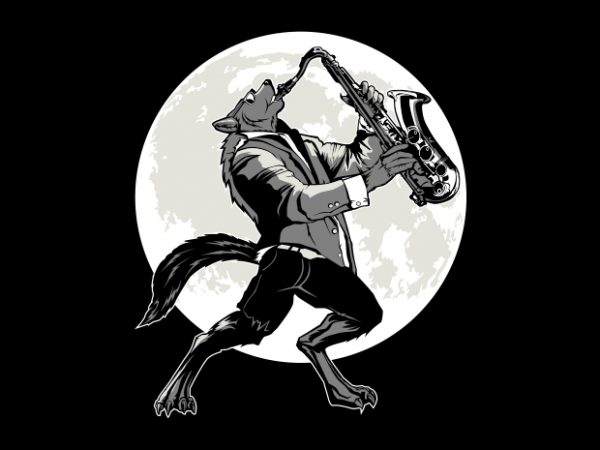 Jazz wolf buy t shirt design artwork