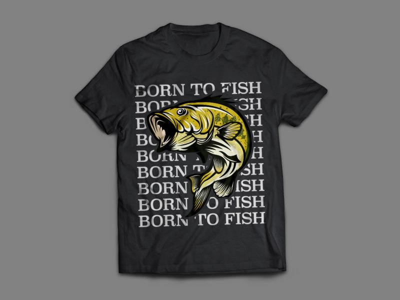 Big Fish Trending T-Shirt Design t shirt designs for sale