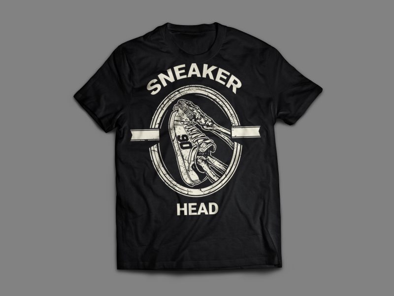 Sneaker Head Tshirt t shirt designs for print on demand