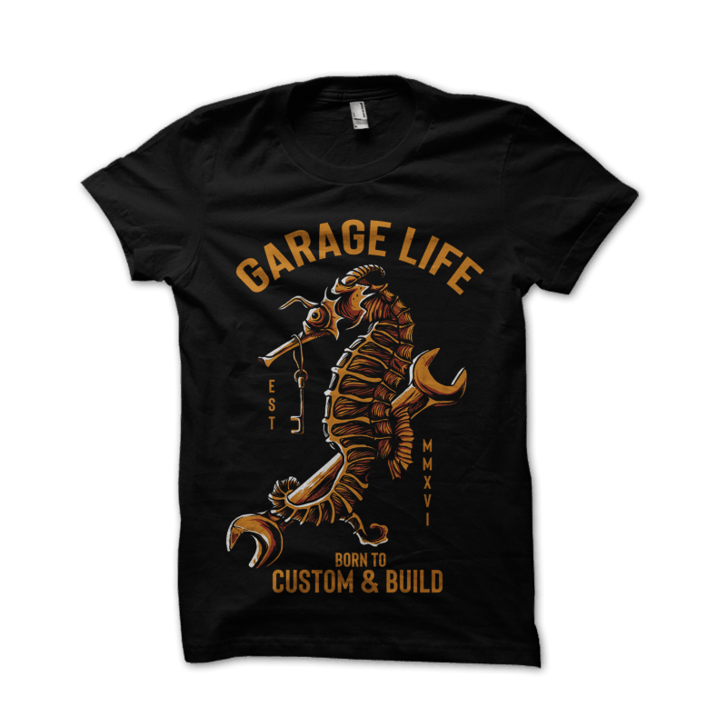 Garage Life t shirt design png
