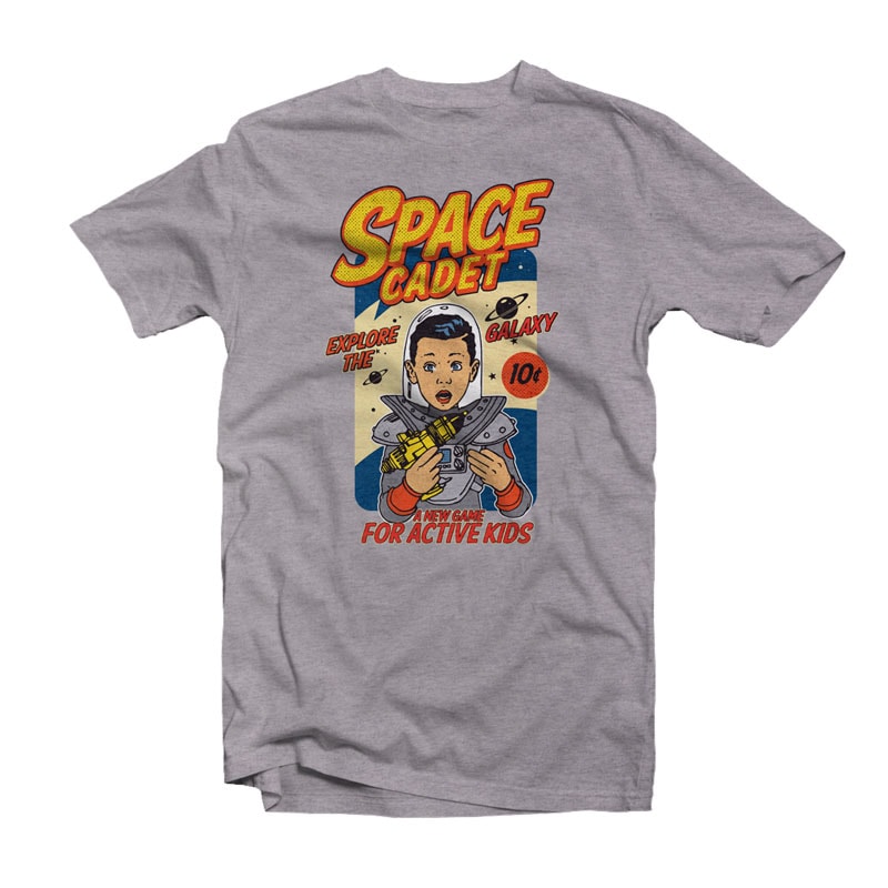 space cadet tshirt designs for merch by amazon
