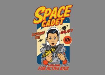 space cadet print ready shirt design