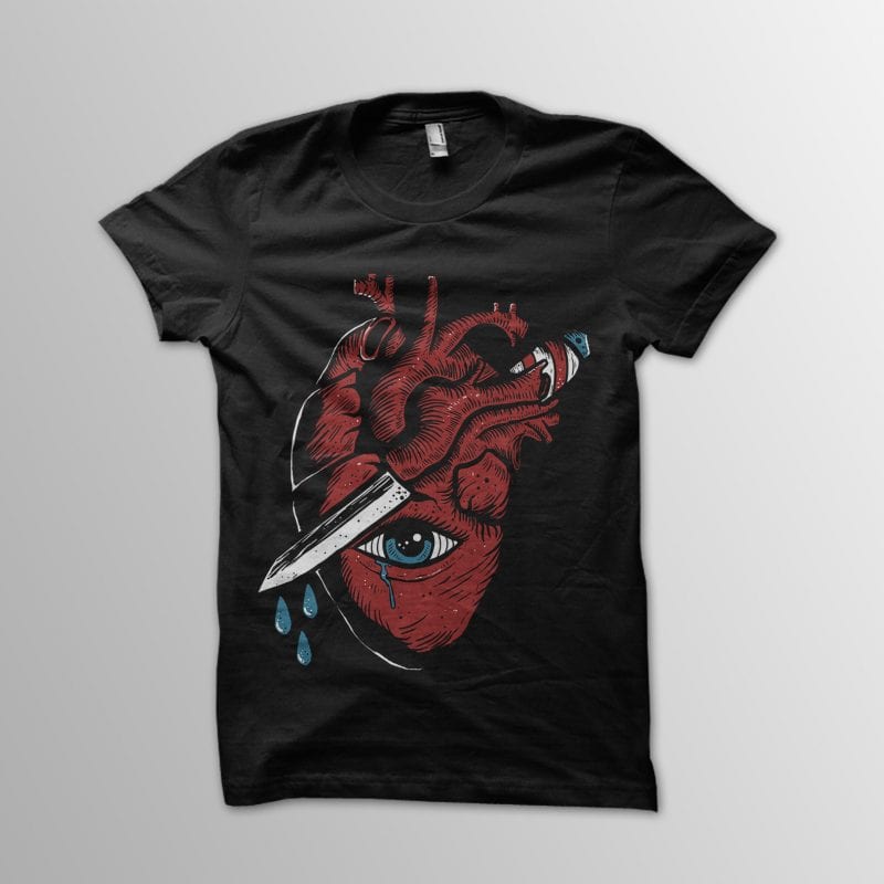 Tears Drop vector t shirt design