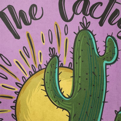 The cactus club vector shirt design