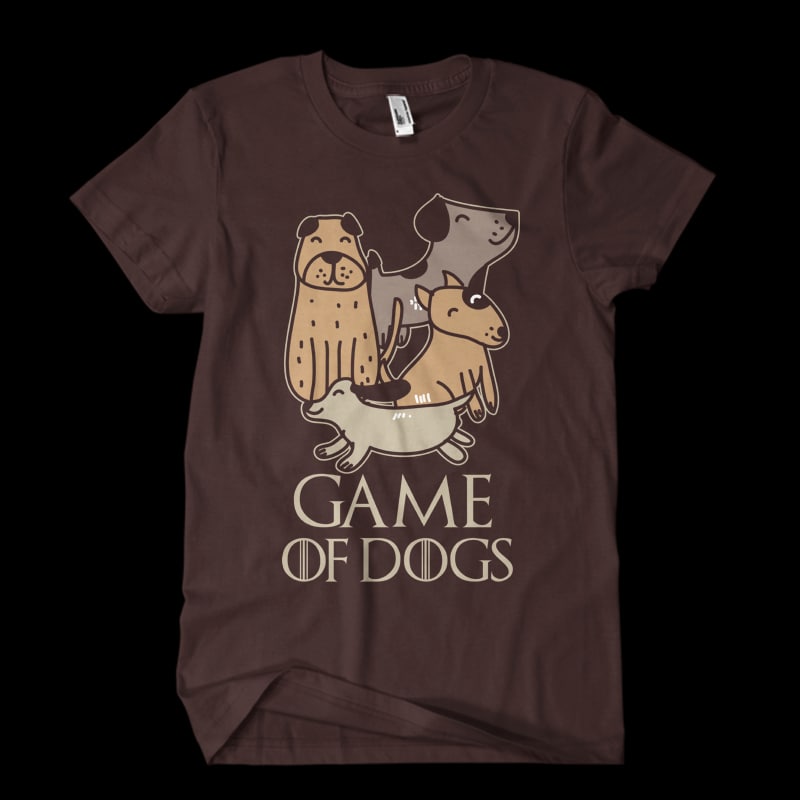game of dogs vector t shirt design
