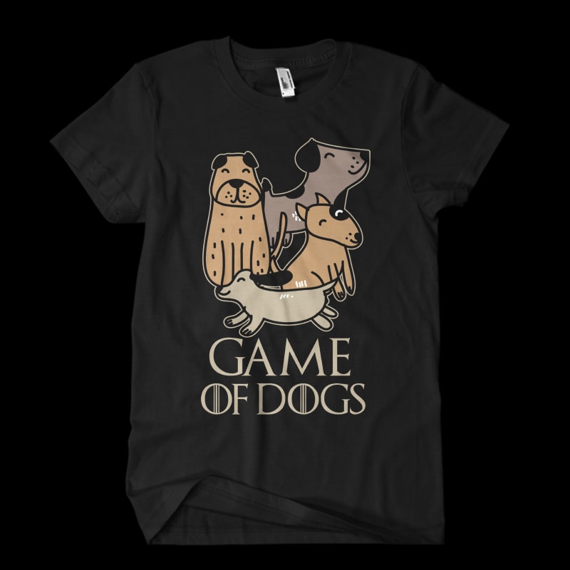 game of dogs vector t shirt design