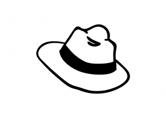 Adventure hat travel symbol minimal vector graphic t shirt design