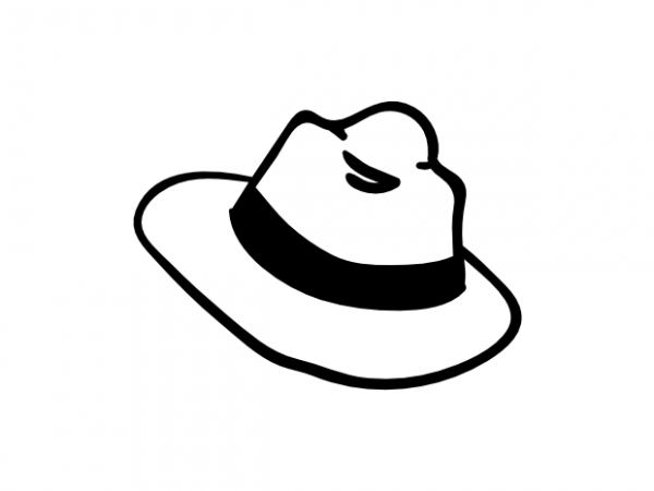 Adventure hat travel symbol minimal vector graphic t shirt design