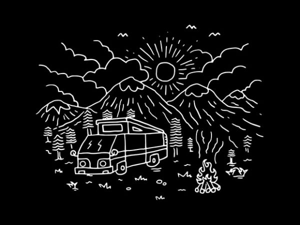 Wander vector shirt design Wander vector shirt design