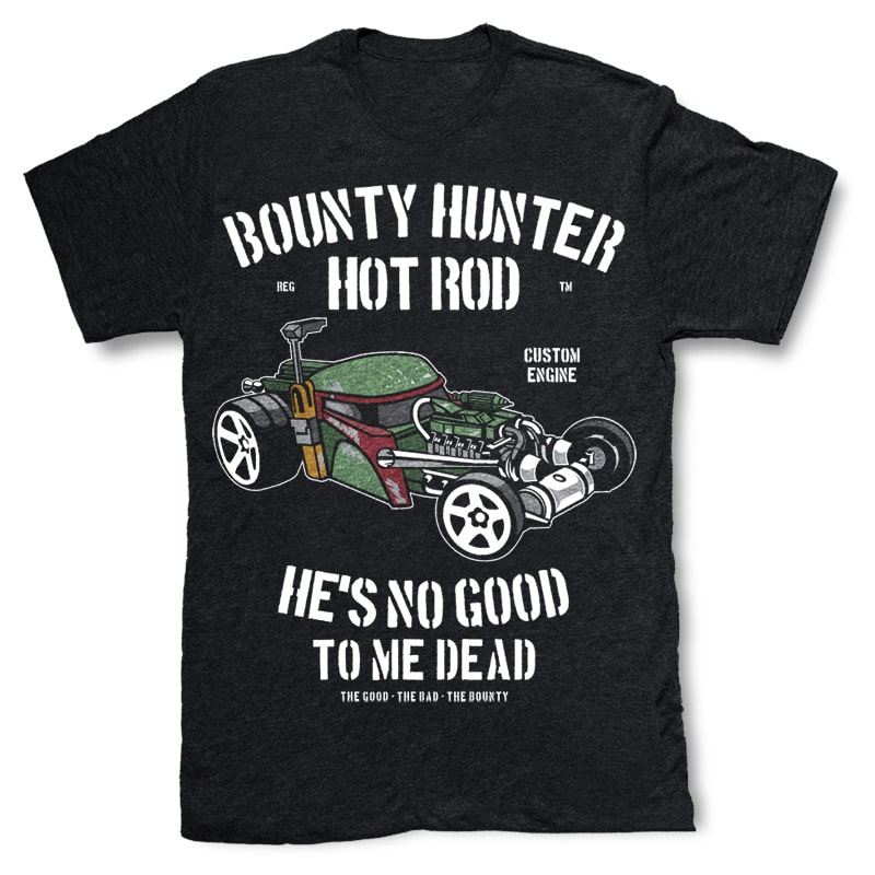 Bounty Hunter Hotrod tshirt factory