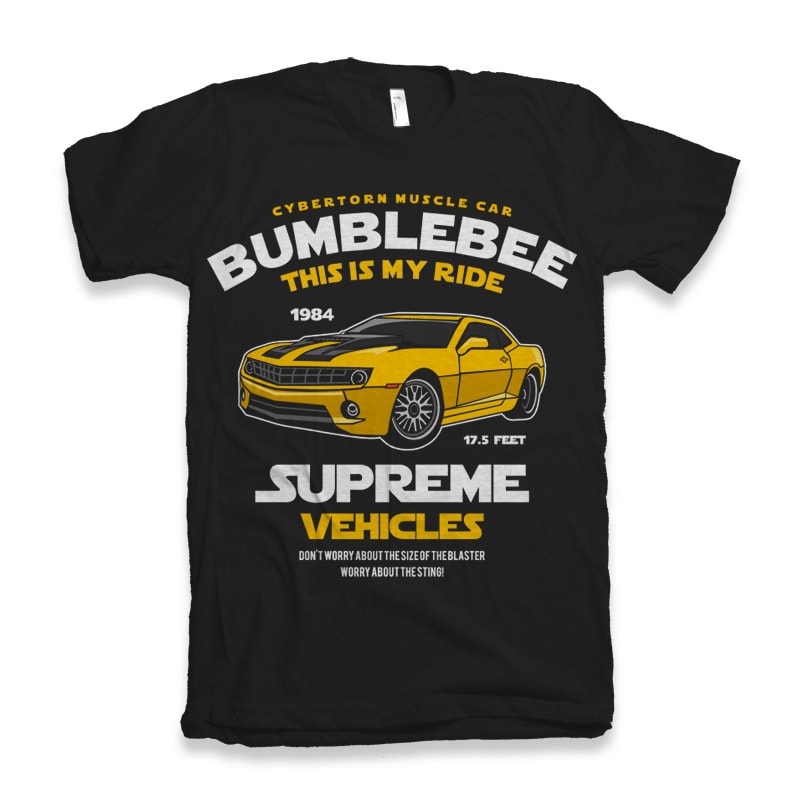 Bumblebee t shirt designs for printify