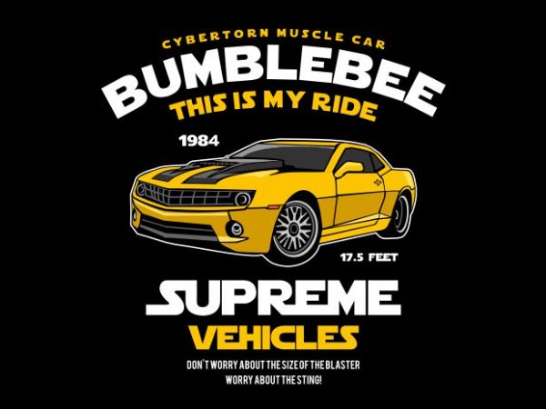 Bumblebee vector shirt design