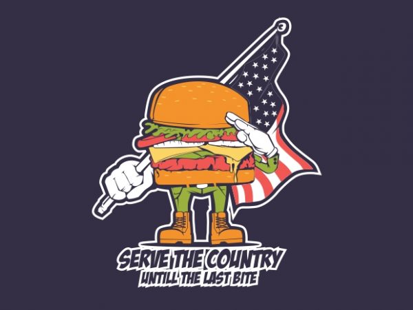 Burger patriot buy t shirt design