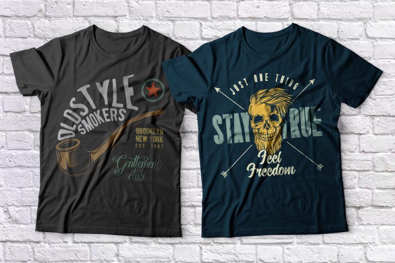 T-shirts Bundle 4. Vector T-Shirt Designs